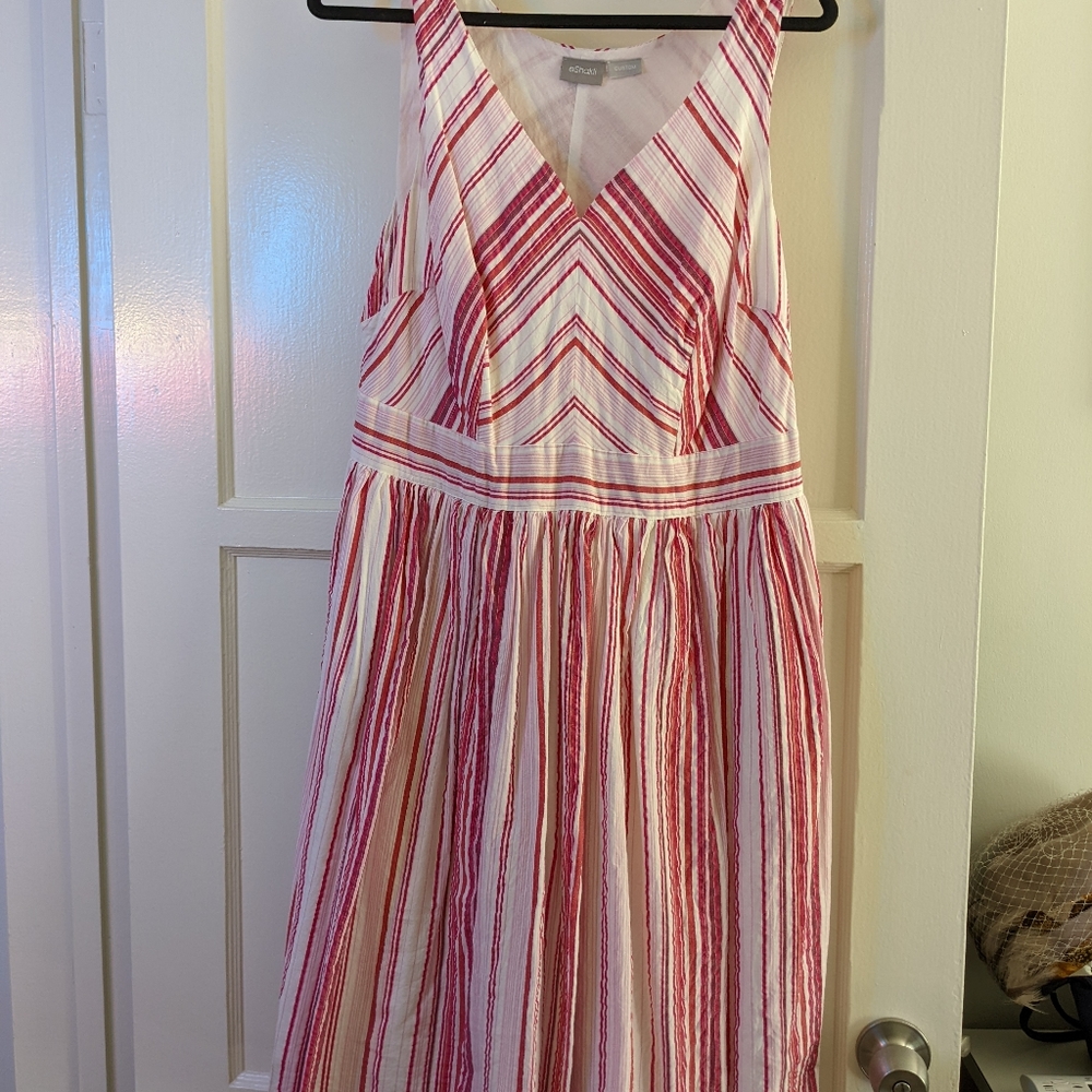 Red summer dress